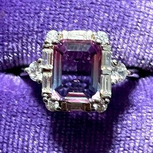 All Around Boutique AAB 925 Pink Blue Bicolor Tourmaline Sz6 NWOT